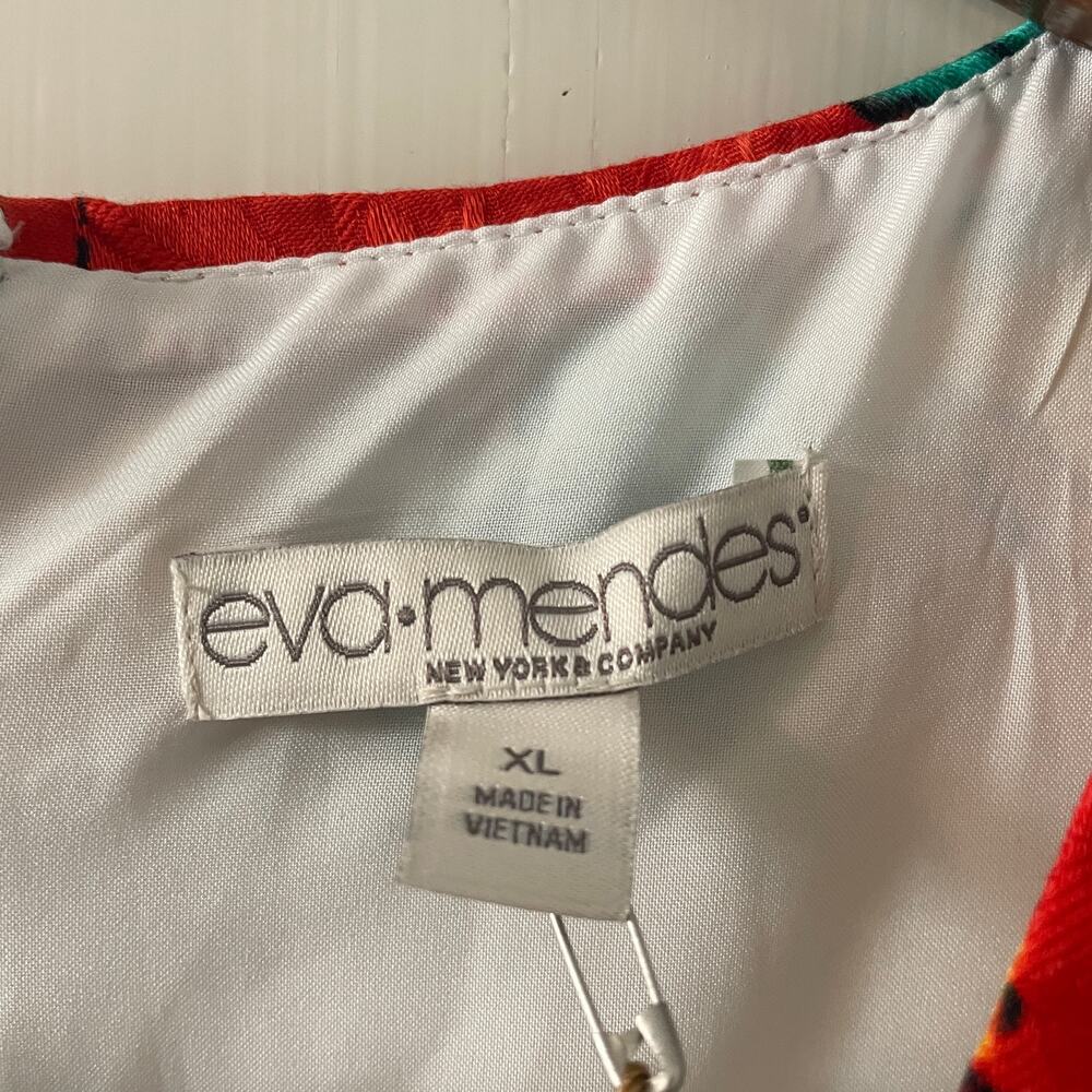 Eva Méndes collection by New York and Company Size XL Fruit patter ruffle hem - Picture 5 of 7